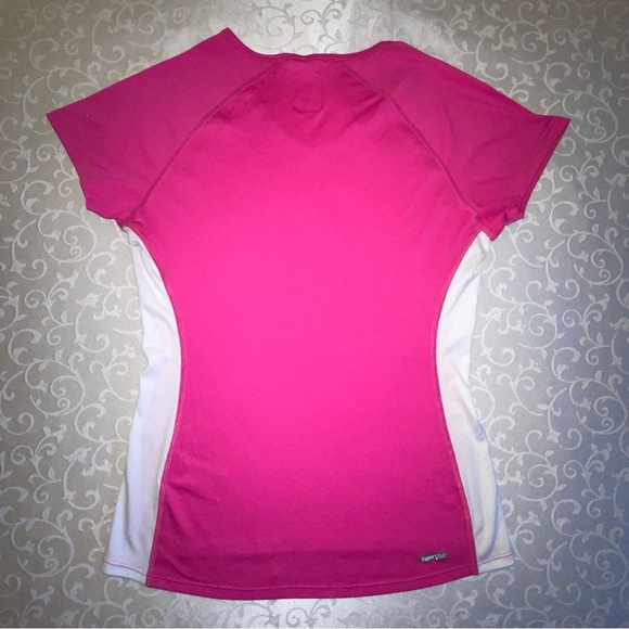 Barbie Pink The North Face Pink White Cap Sleeve Vapor Wick Tee Shirt - Picture 9 of 15